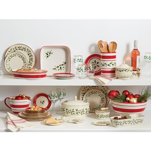 Lenox 6122048 Holiday 12-Piece-Plate-&-Mug Set, Christmas Dinnerware, Hosting - Image 2