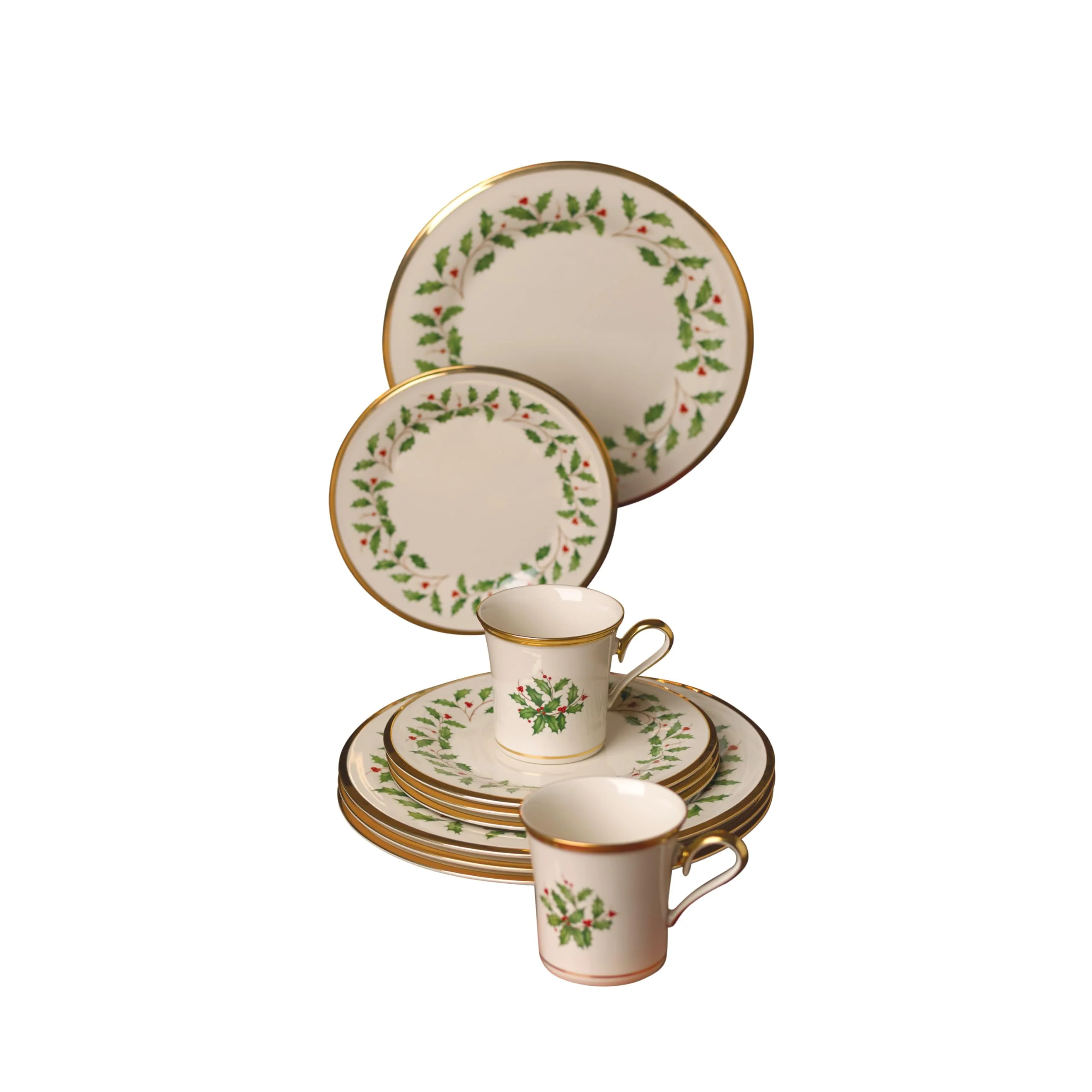 Lenox 6122048 Holiday 12-Piece-Plate-&-Mug Set, Christmas Dinnerware, Hosting - Image 5