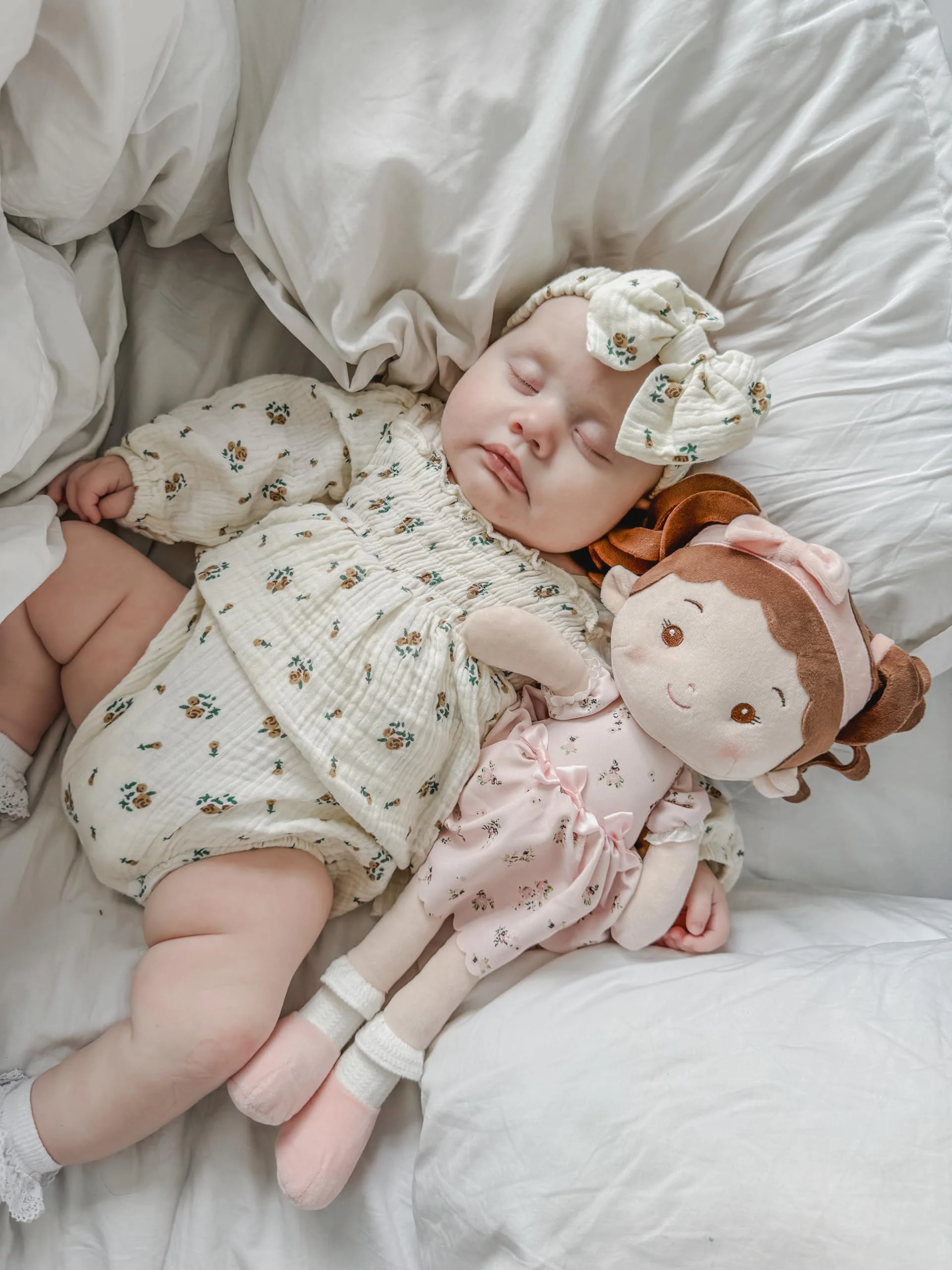 LeyaDoll Soft Baby Doll Toys (16''), My First Baby Rag Doll for 1 Year-Old Girl Birthday Gift, Christmas Plush Toys Gift for Toddler Kids Infants -Princess Breeze - Image 4