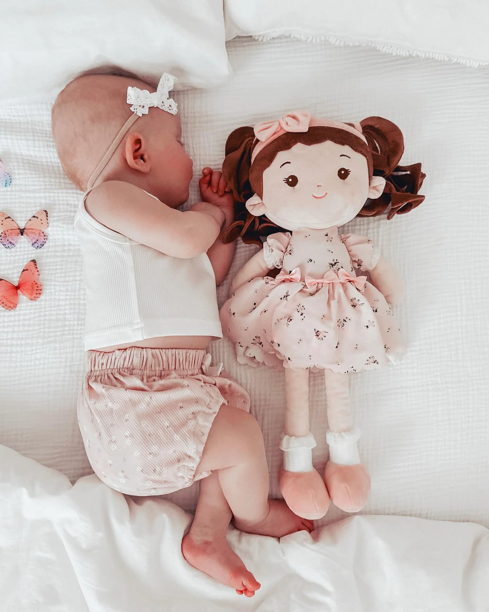 LeyaDoll Soft Baby Doll Toys (16''), My First Baby Rag Doll for 1 Year-Old Girl Birthday Gift, Christmas Plush Toys Gift for Toddler Kids Infants -Princess Breeze - Image 7