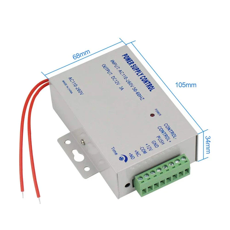 LIBO Smart Home Access Control Power Supply K80 Power Switch DC 12V 3A/5A AC 110~260V for All Types Access Control System Door Lock with Time Delay (K803A) - Image 5