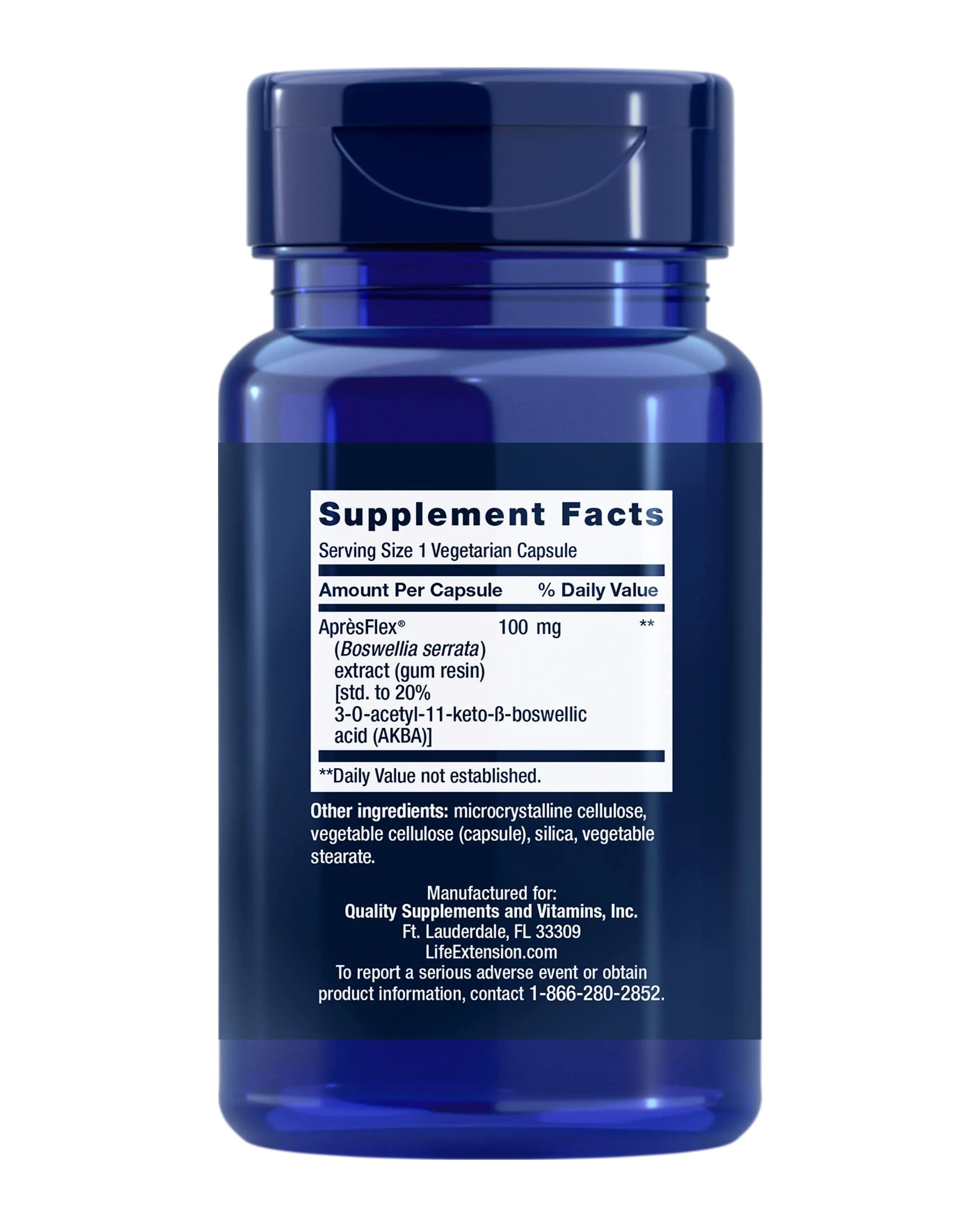 Life Extension 5-LOX Inhibitor with AprèsFlex®, 100 mg, standardized Boswellia serrata Extract, Promotes Joint, Cell & arterial Health, Gluten-Free, Non-GMO, Vegetarian, 60 Capsules - Image 9