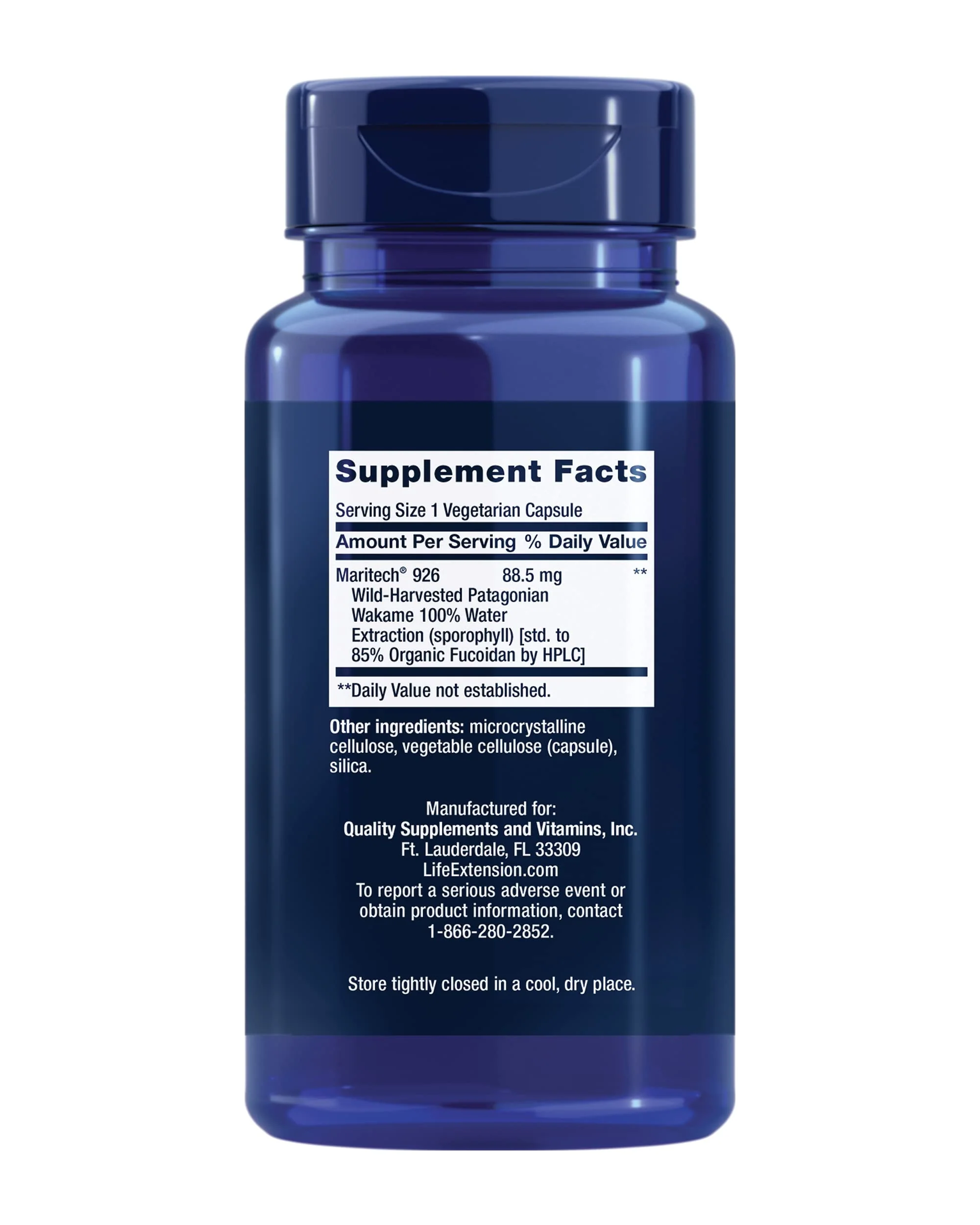 Life Extension Optimized Fucoidan with Maritech® 926, Promotes Healthy Immune Function, Gluten-Free, Non-GMO, Vegetarian, 60 Capsules - Image 9
