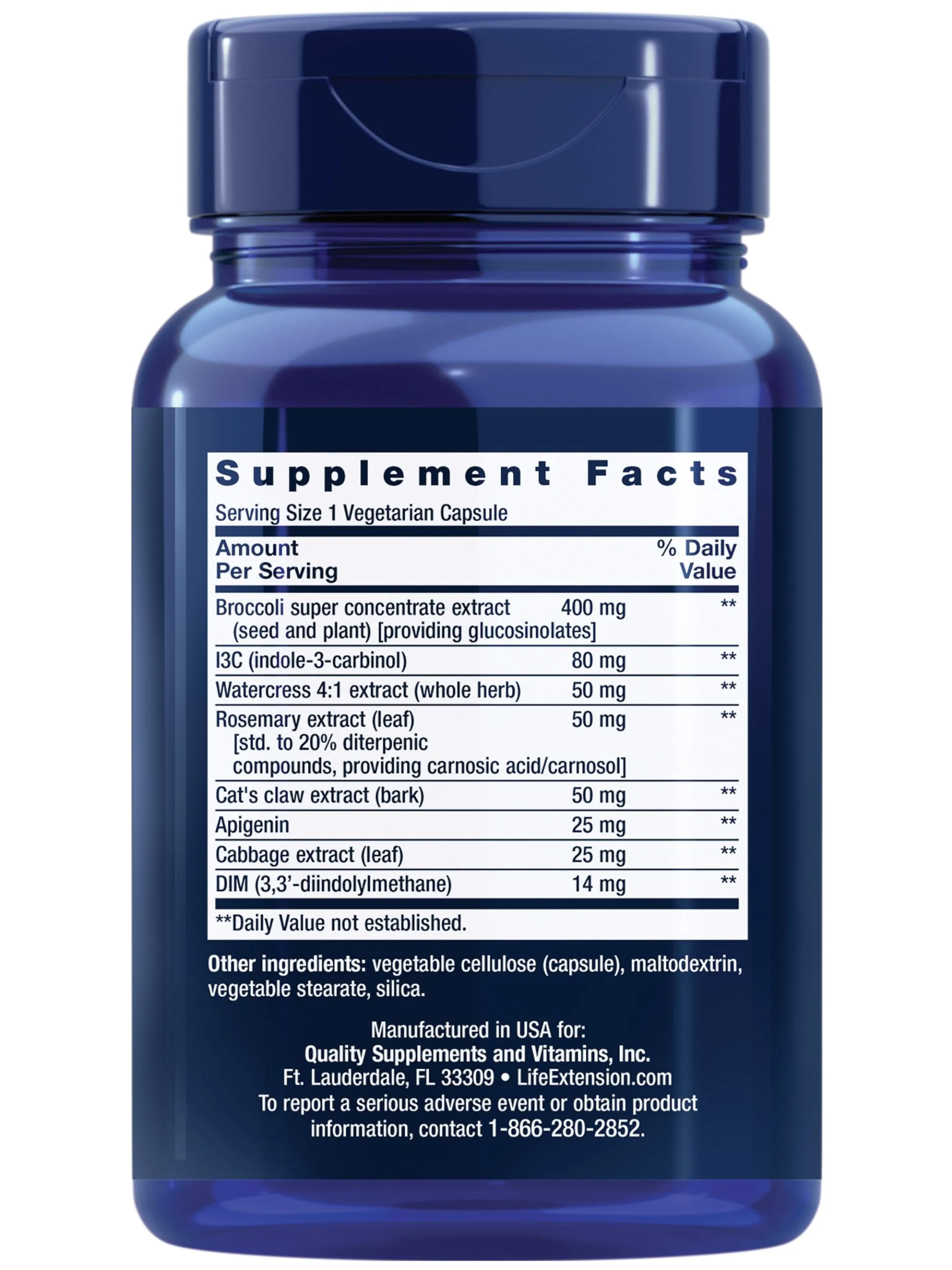 Life Extension Triple Action Cruciferous Vegetable Extract, 60 Vegetarian Capsules—Helps Maintain DNA Health & Already-Healthy Hormone Levels - Non-GMO, Gluten-Free, Vegetarian - Image 9