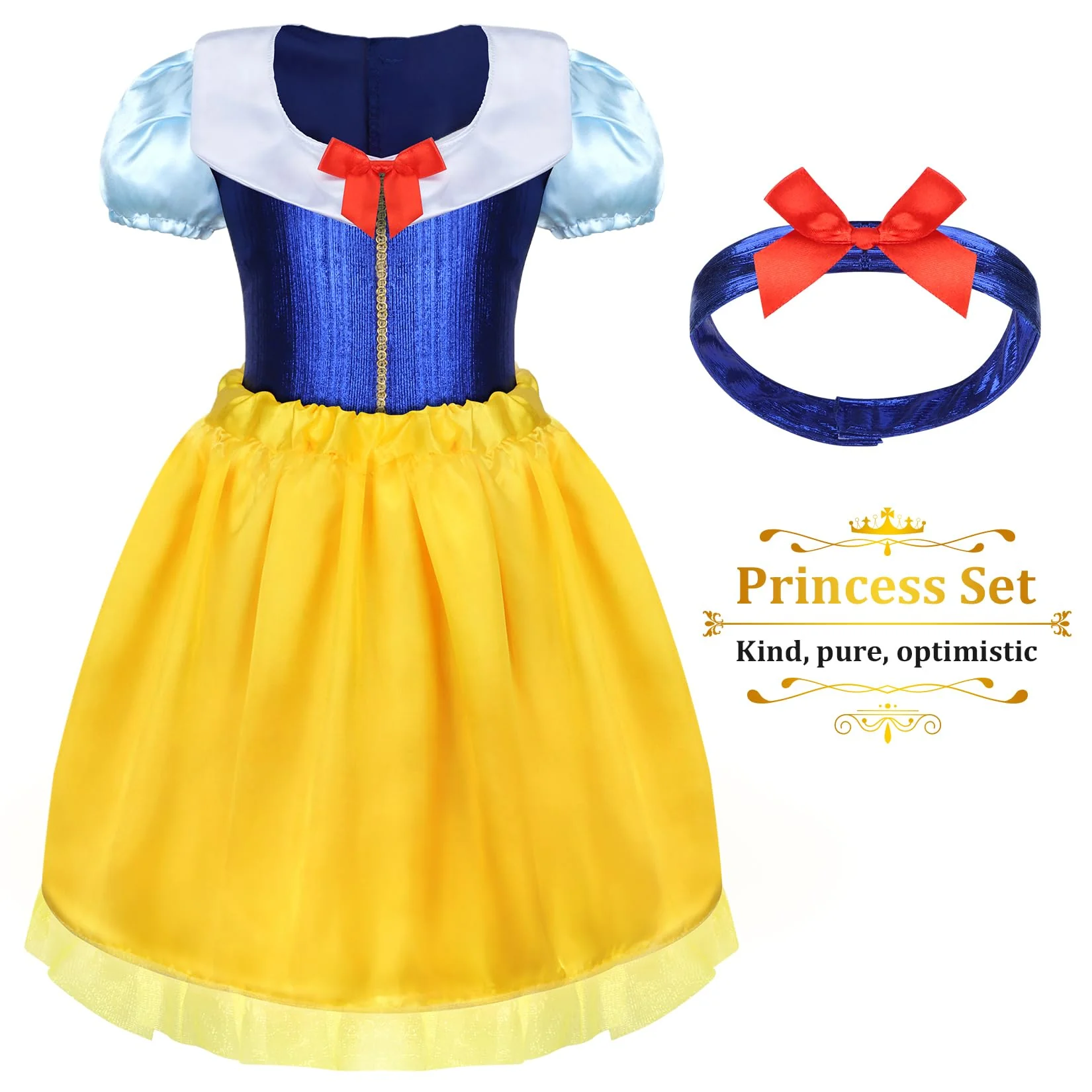 LIMIROLER 18 Pcs Princess Dress Up Clothes for Little Girl Role Play Costume Gift Set, Princess Dress Up Toys for Toddler Girls, Birthday Christmas Party Gifts for Girls Aged 3-6 Years Old - Image 6