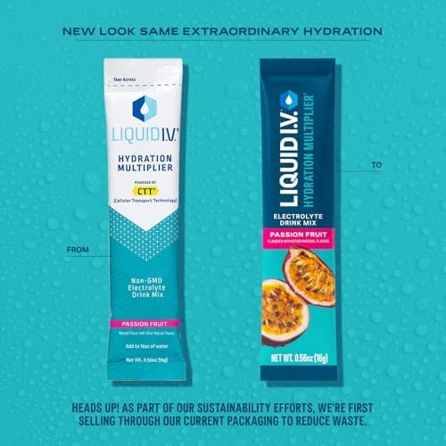 Liquid I.V.® Hydration Multiplier - Passion Fruit | Electrolyte Powder Drink Mix | 1 Pack (16 Servings) - Image 6