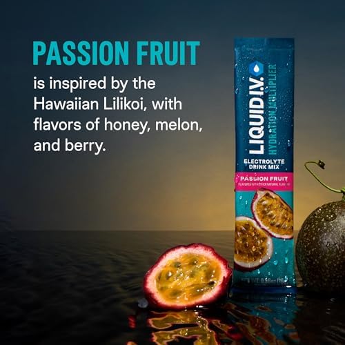 Liquid I.V.® Hydration Multiplier - Passion Fruit | Electrolyte Powder Drink Mix | 1 Pack (16 Servings) - Image 7