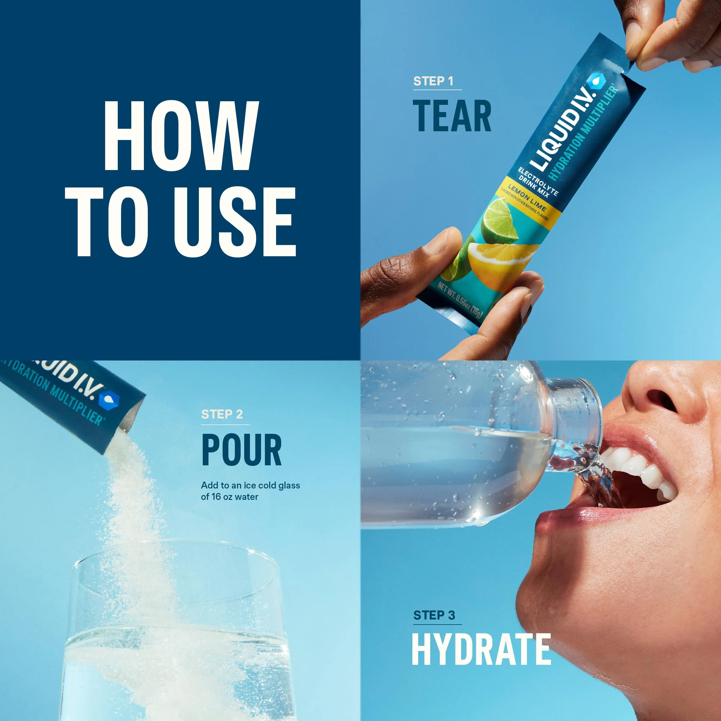 Liquid I.V.® Hydration Multiplier - Pear | Electrolyte Powder Drink Mix | 1 Pack (16 Servings) - Image 4