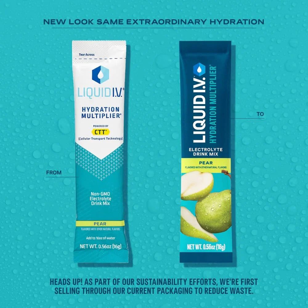 Liquid I.V.® Hydration Multiplier - Pear | Electrolyte Powder Drink Mix | 1 Pack (16 Servings) - Image 6