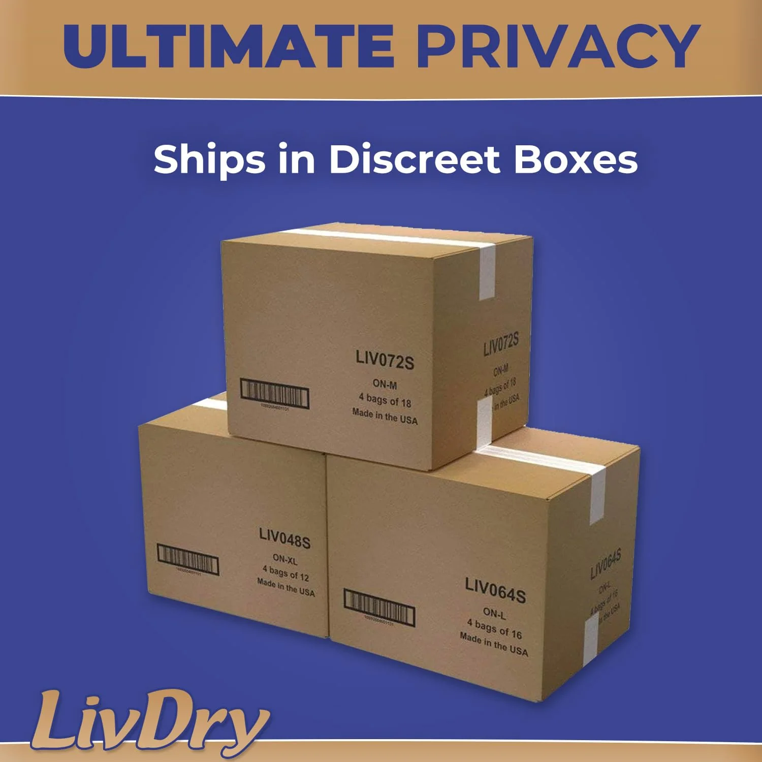 LivDry Ultimate Adult Incontinence Underwear, Max Absorbent Adult Diapers with Leak Protection, Medium, 17-Pack - Image 3