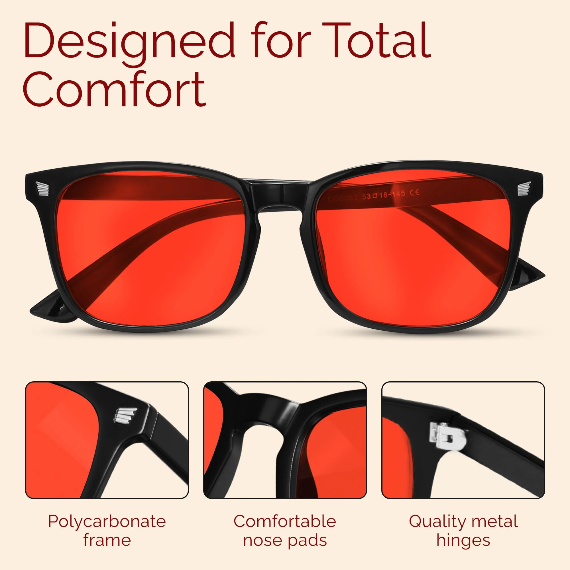 livho Blue Light Blocking Glasses, Computer Reading/Gaming/TV/Phones Glasses for Women Men,Anti Eyestrain & UV Glare - Image 3