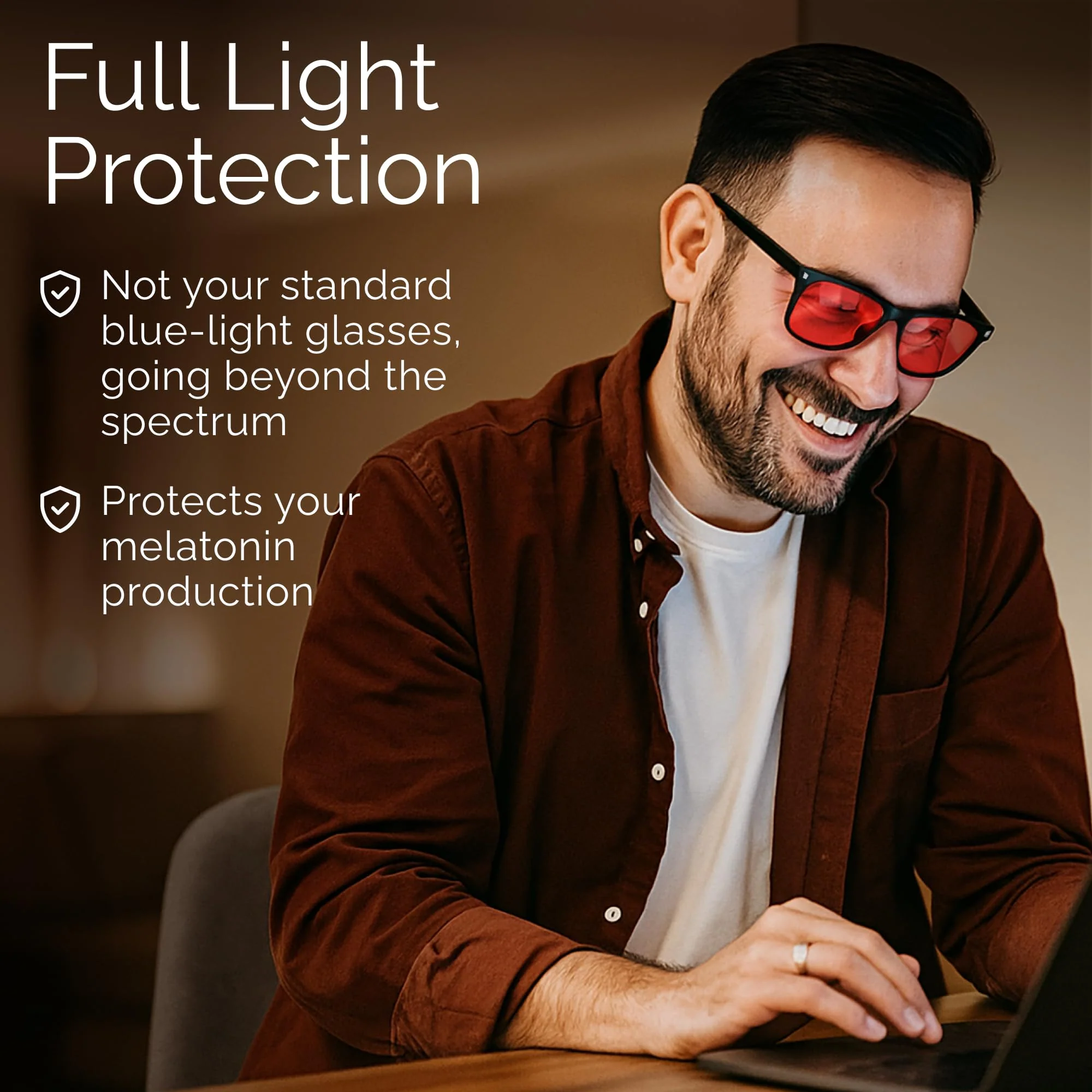 livho Blue Light Blocking Glasses, Computer Reading/Gaming/TV/Phones Glasses for Women Men,Anti Eyestrain & UV Glare - Image 4