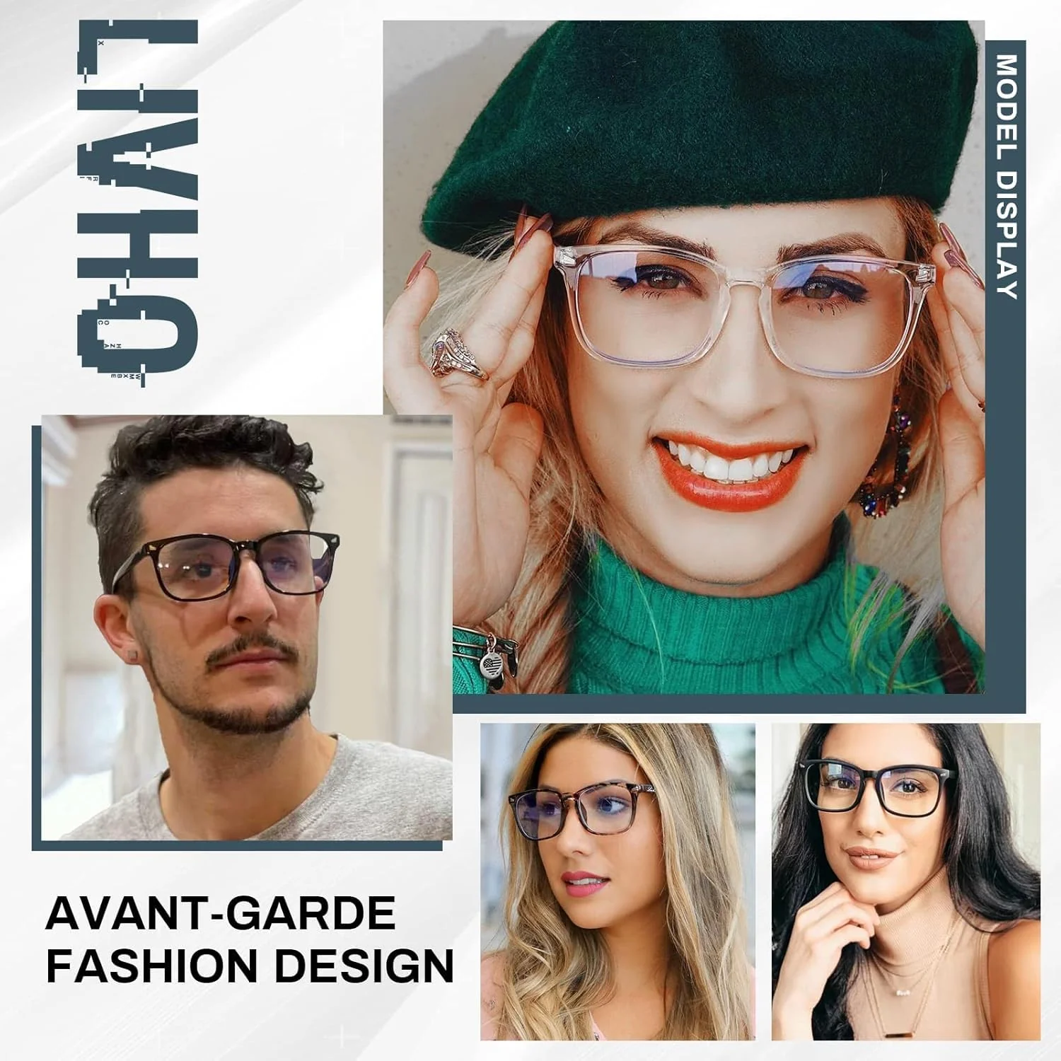 livho High Tech Blue Light Glasses - Advanced 99% Blue Light Blocking Computer Glasses - Anti Eyestrain & UV Glare Protection - Image 2