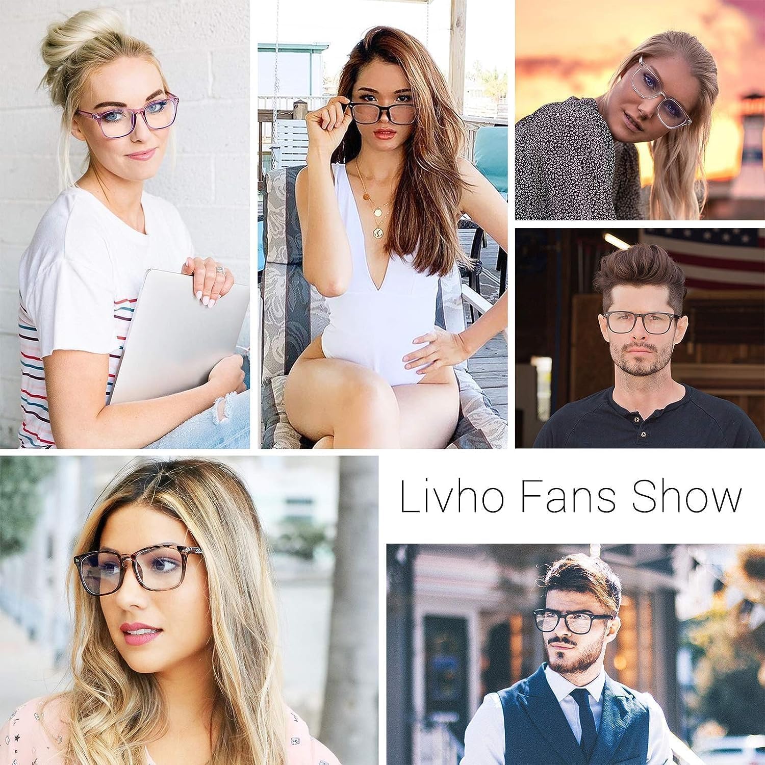 livho High Tech Blue Light Glasses - Advanced 99% Blue Light Blocking Computer Glasses - Anti Eyestrain & UV Glare Protection - Image 2