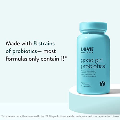 Love Wellness Vaginal Probiotics for Women, Good Girl Probiotics | pH Balance Supplement for Feminine Health with Prebiotics | Urinary Tract Health for Vaginal Odor & Flora | 60 Count (Pack of 1) - Image 6