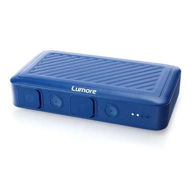 Lumore Pro Jump Starter Kit w/AC Plug & Power Bank w/Cables & Bag-Silver-NEW - Image 3