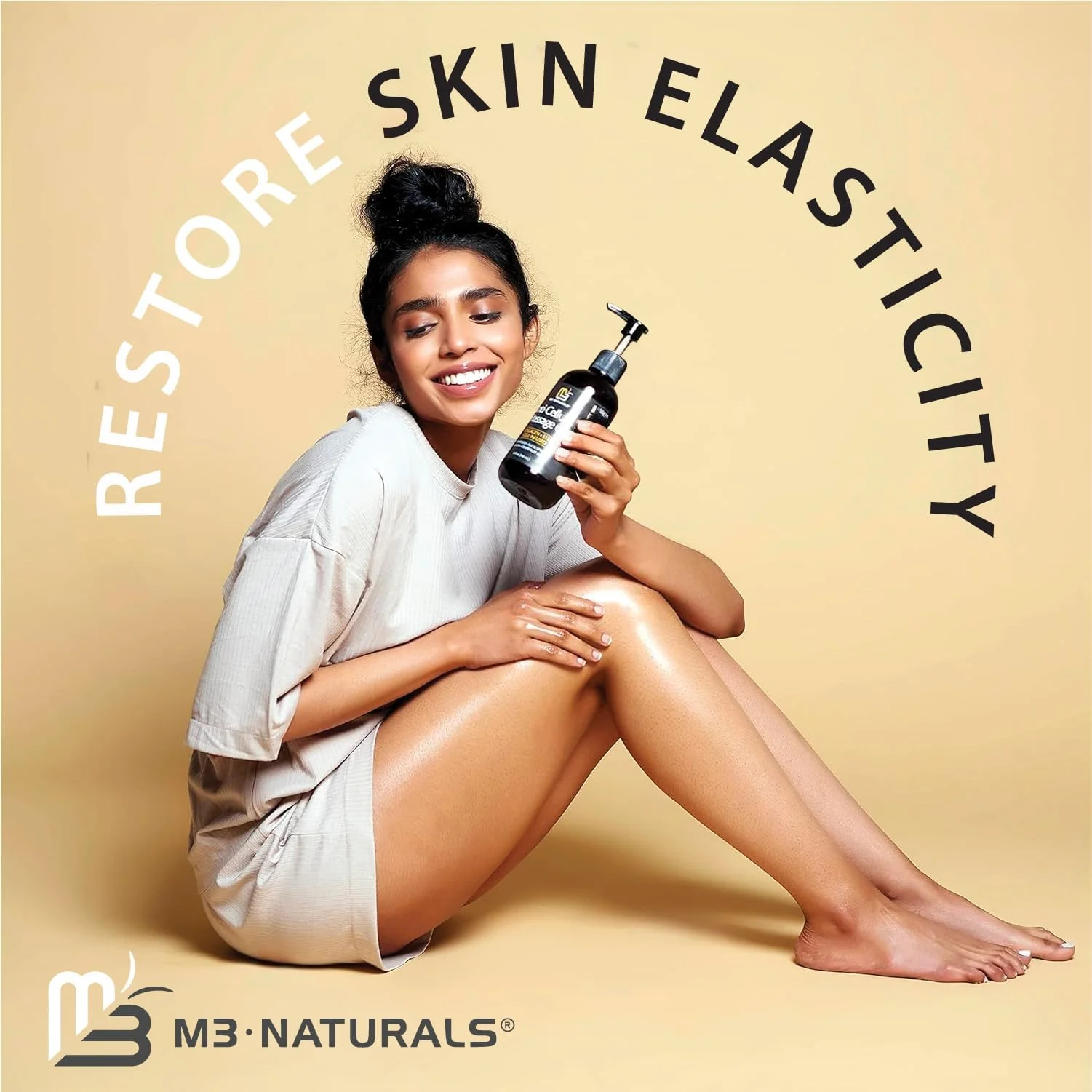 M3 Naturals Firming Body Massage Oil with Collagen & Stem Cell – Helps Smooth The Appearance of Cellulite & Improve Skin Texture – Refreshing Aromatherapy Body Oil for Legs & Full Body – 16 Fl Oz - Image 2