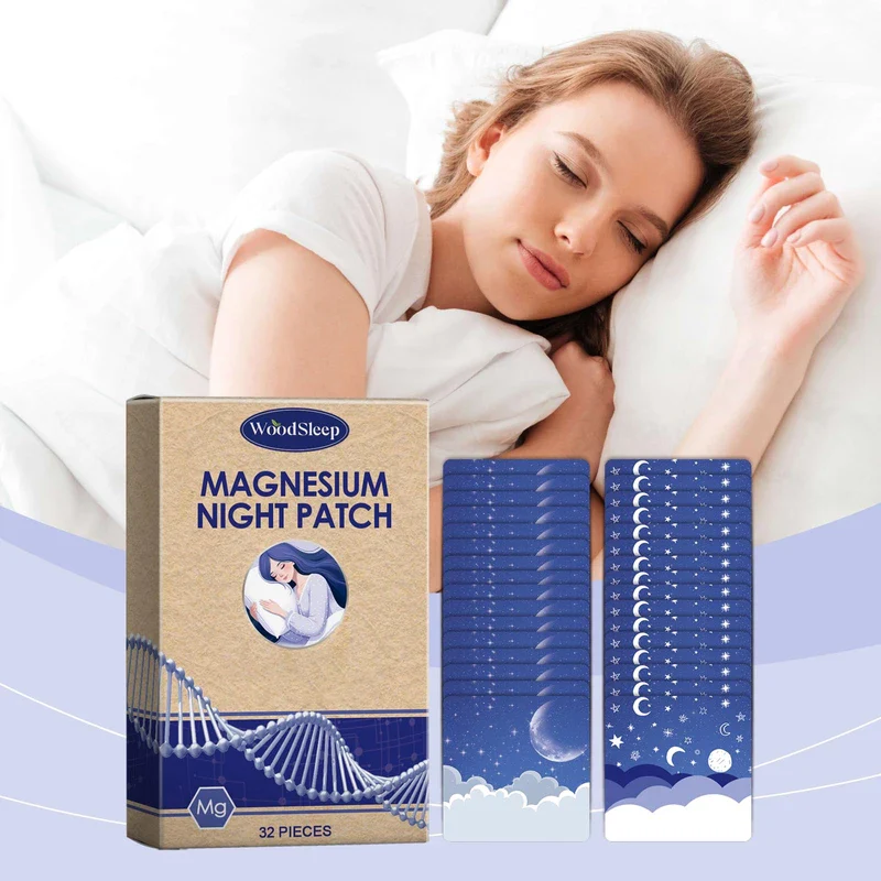 Magnesium Night Patches【32pcs】,Magnesium Oil Patch, Lavender & Chamomile Extract, Coconut Oil, All-Natural Plant Ingredients, Gentle Scent, for All Skin Types, Travel-Friendly (1 Month Supply) - Image 2