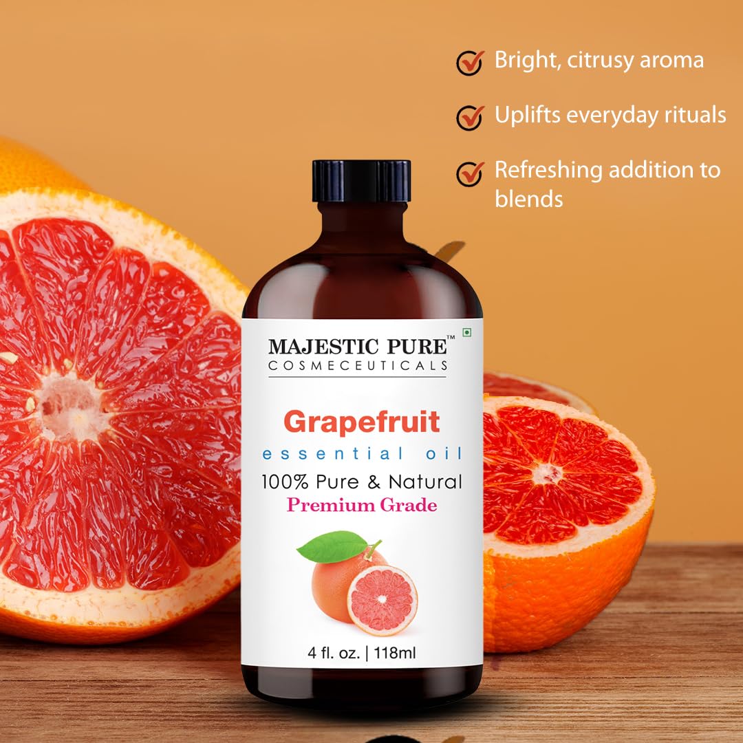 MAJESTIC PURE Grapefruit Essential Oil | 100% Pure and Natural Grapefruit Oil | Premium Grade Essential Oils for Hair Care, Home Diffusers, Skin, Aromatherapy, Massage and Humidifiers | 4 Fl Oz - Image 6