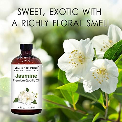 MAJESTIC PURE Jasmine Essential Oil | 100% Pure and Natural Jasmine Oil | Premium Grade Essential Oils for Hair Care, Home Diffusers, Skin, Aromatherapy, Massage and Humidifiers | 4 Fl Oz - Image 5