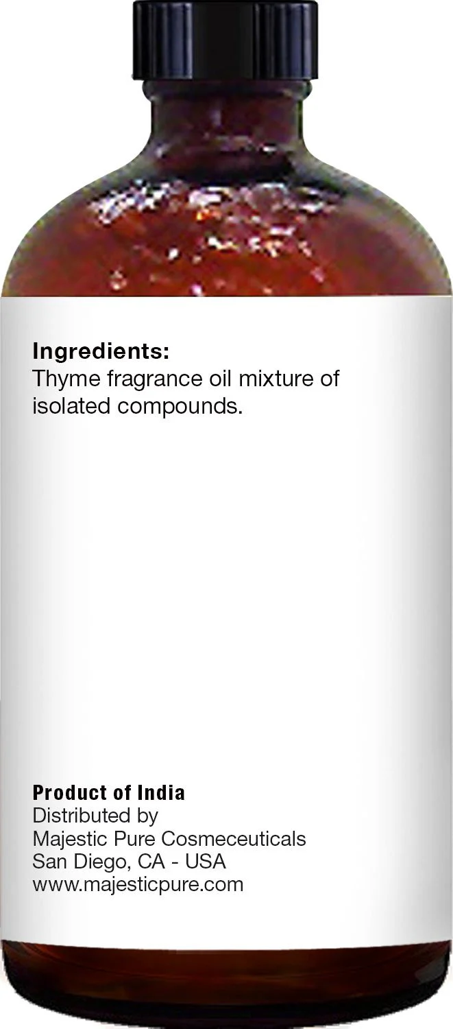 MAJESTIC PURE Thyme Essential Oil | 100% Pure and Natural Thyme Oil | Premium Grade Essential Oils for Hair Care, Home Diffusers, Skin, Aromatherapy, Massage and Humidifiers | 4 Fl Oz - Image 4