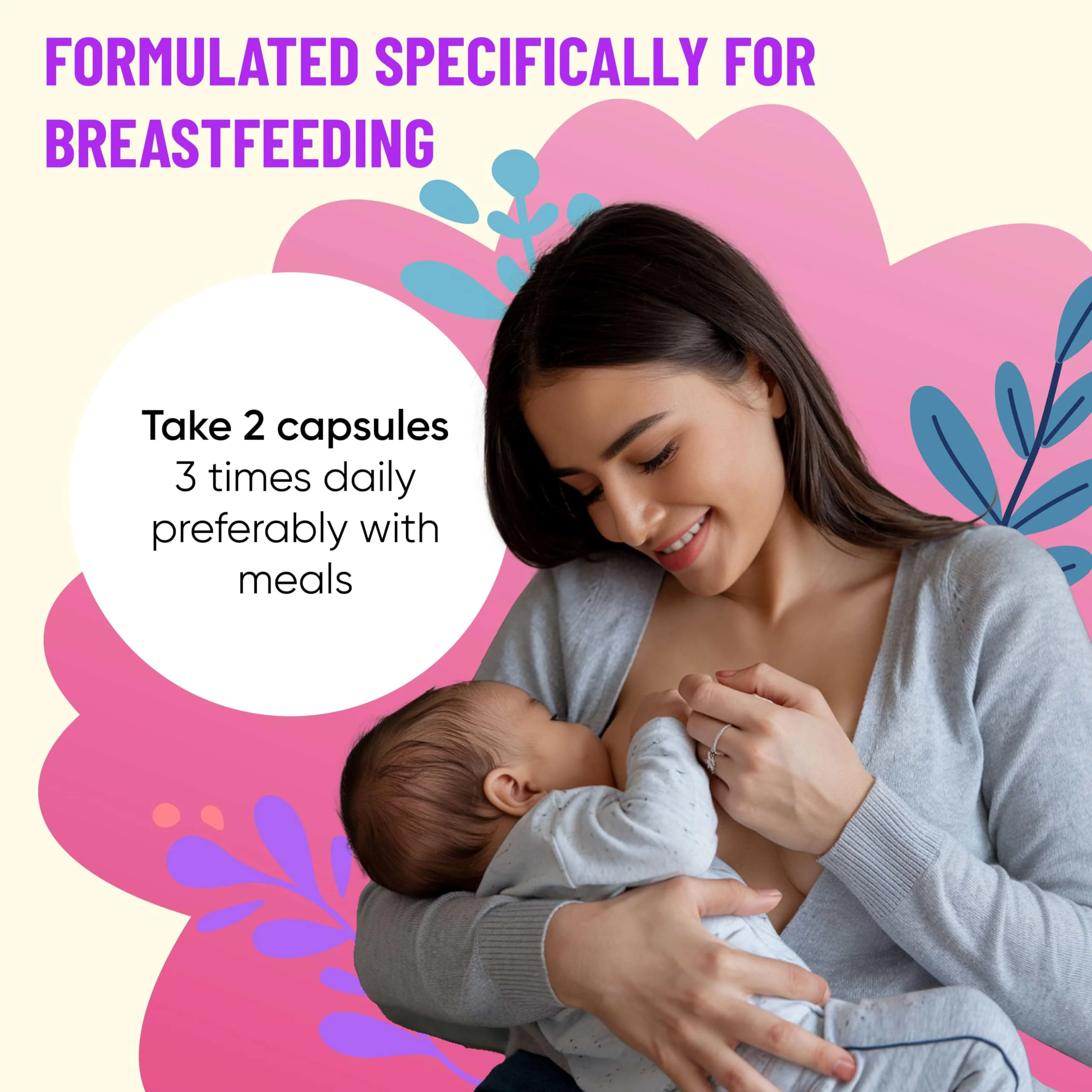 Mama's Select Organic Fenugreek Capsules – Natural Herbal Lactation Supplement to Boost Milk Supply, Vegan Digestive Health Aid, Allergen-Free & Non-GMO, USA-Made for Breastfeeding Moms - Image 3
