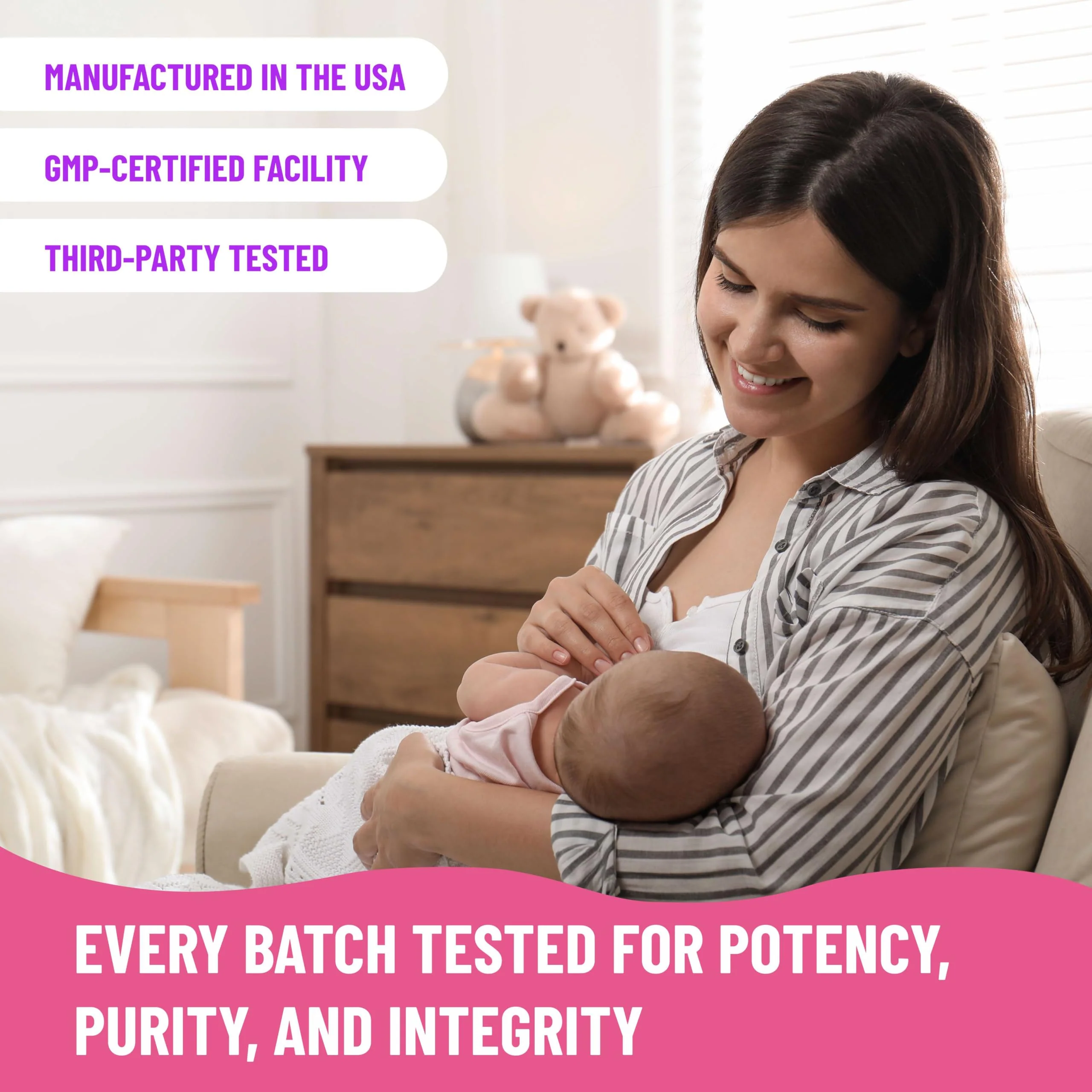 Mama's Select Organic Goat’s Rue Capsules for Breast Milk Production – Non-GMO, Vegan, Gluten- Free Lactation Support Supplement – Safe & Effective for Nursing Moms – Third-Party Tested - Image 4