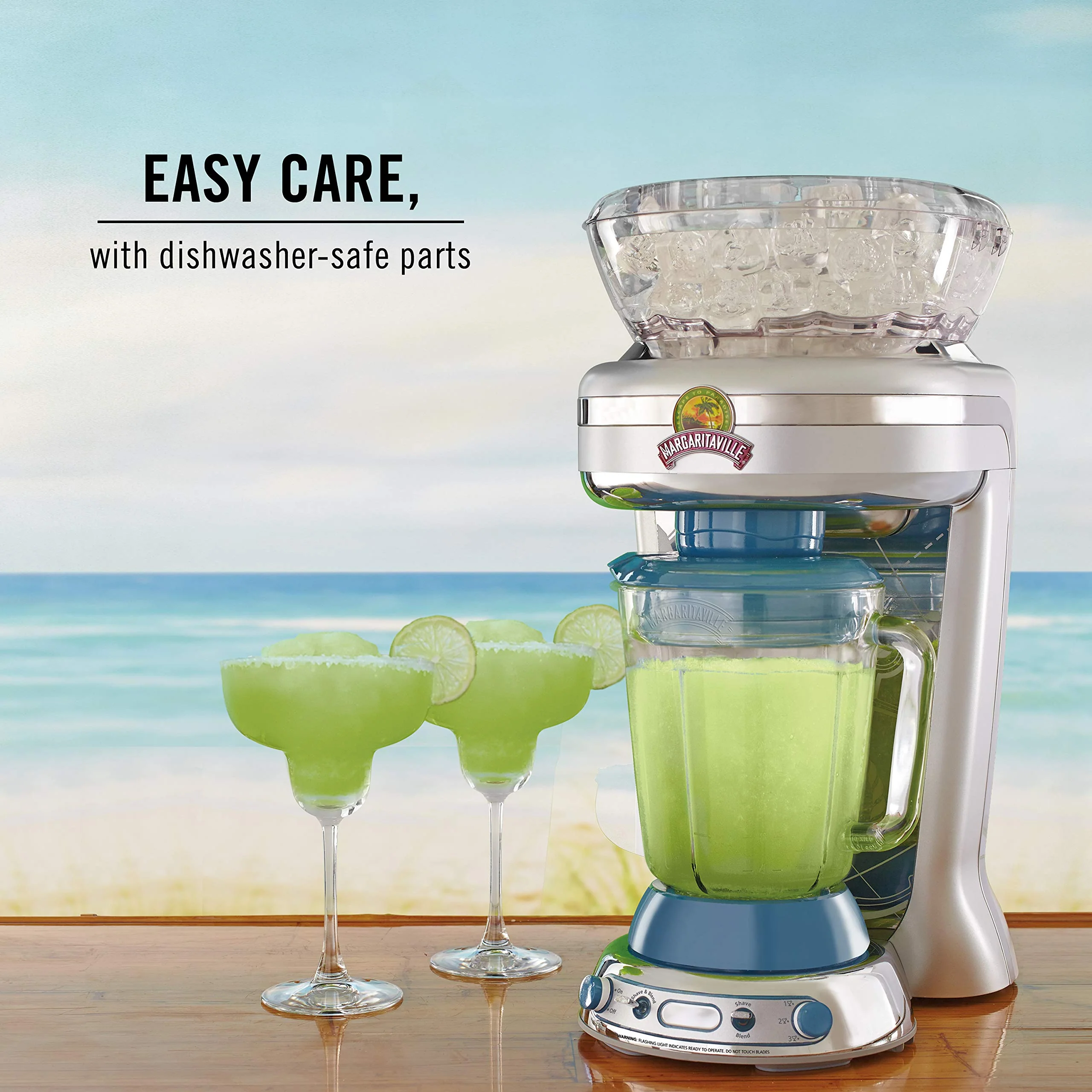 Margaritaville Key West Frozen Concoction Maker with Easy Pour Jar and XL Ice Reservoir, 4 Programmed Drink Settings, Great for Entertaining and Parties - Image 2