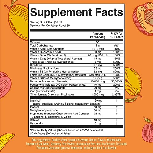MaryRuth's Multivitamin Multimineral Supplement for Women + Hair Growth Vitamins | with Lustriva & Chromium Picolinate 1000mcg | Thicker Hair, Wrinkles, Fine Lines, Skin Care | Ages 18+ | 30 Fl Oz - Image 6