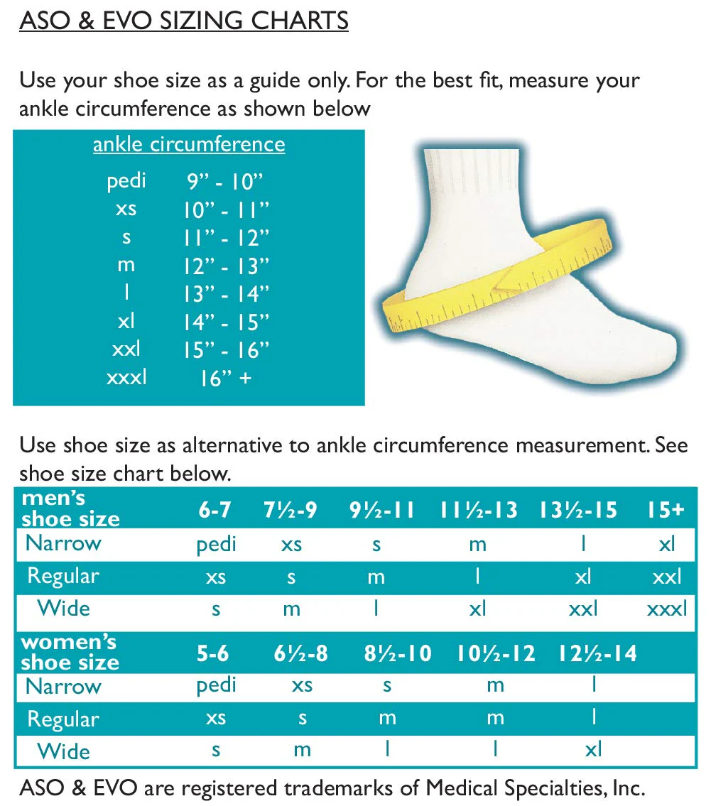 Med Spec 264015 ASO Ankle Stabilizer, Black, Large - Image 4