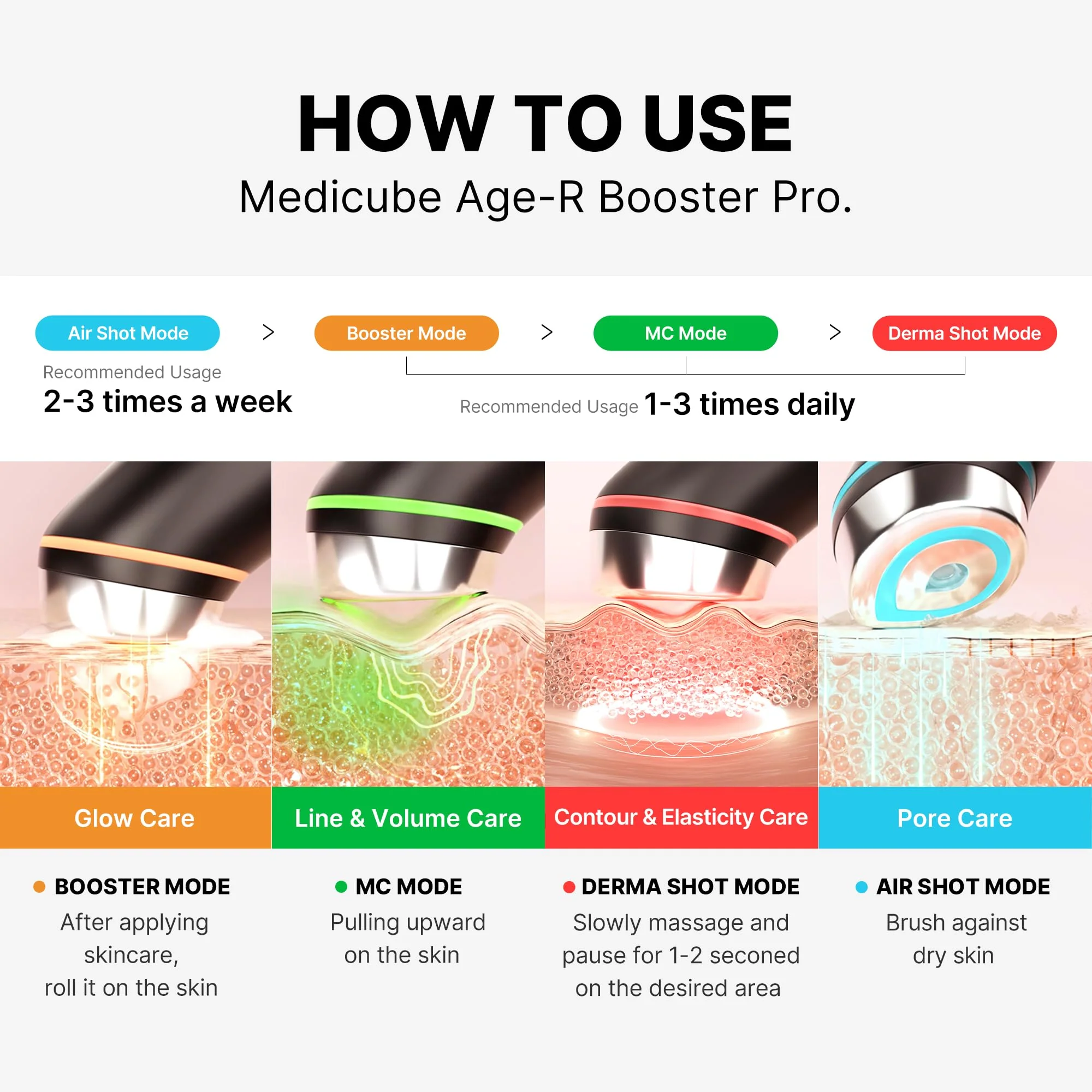 medicube Age-R Booster Pro | 6-in-1 Real Glass Glow Beauty Massager | Looking Glass Skin | Korean Skin Care - Image 2