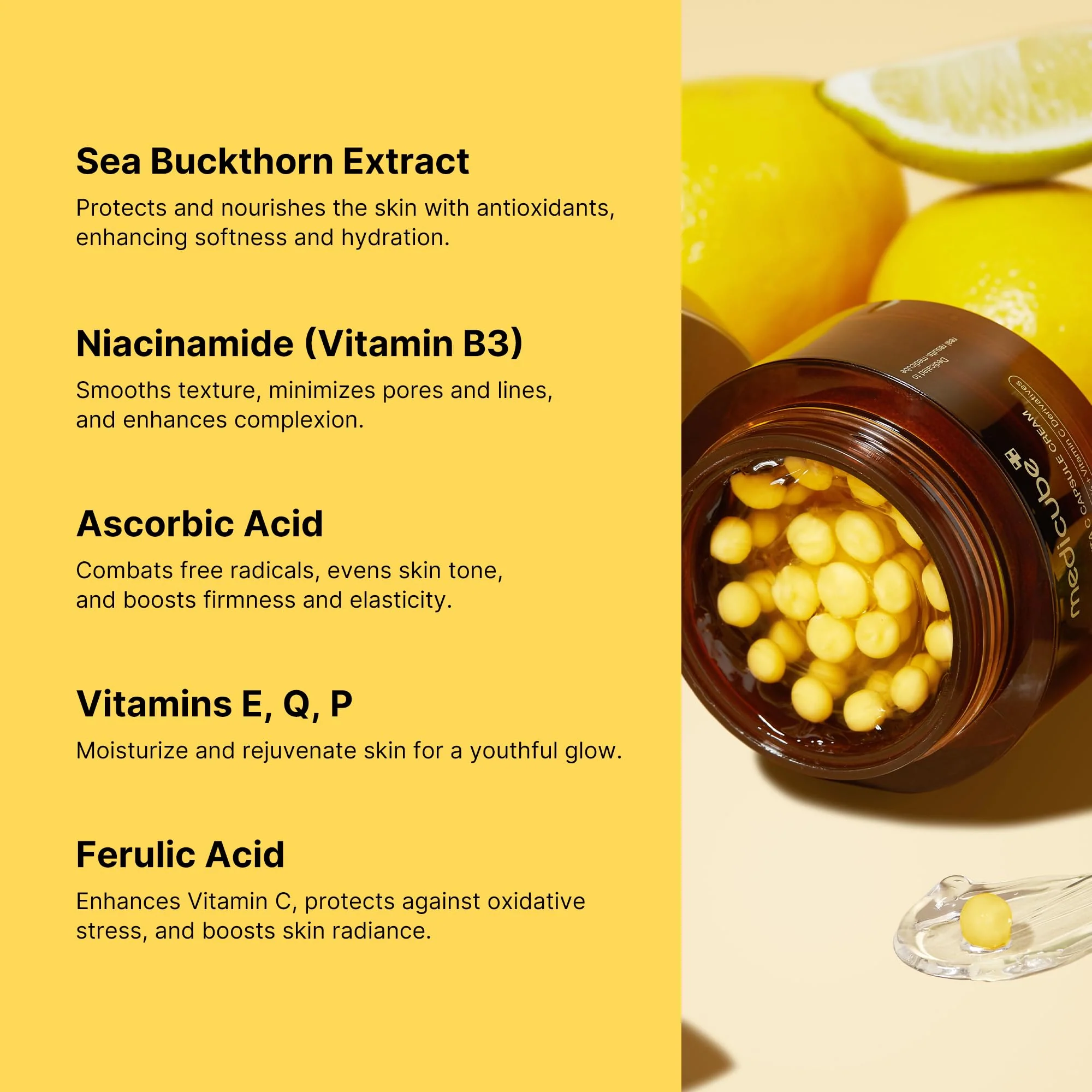 medicube Glass Skin Refining Duo at Night: Deep Vitamin C Golden Capsule Face Moisturizer and Turmeric Overnight Wrapping Peel Off Mask - Image 8