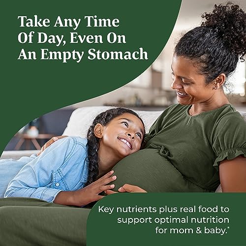 MegaFood Baby & Me 2 Prenatal Vitamin and Minerals - Vitamins for Women - with Folate (Folic Acid Natural Form), Choline, Iron, Iodine, and Vitamin C, Vitamin D and more - 60 Tabs (30 Servings) - Image 6