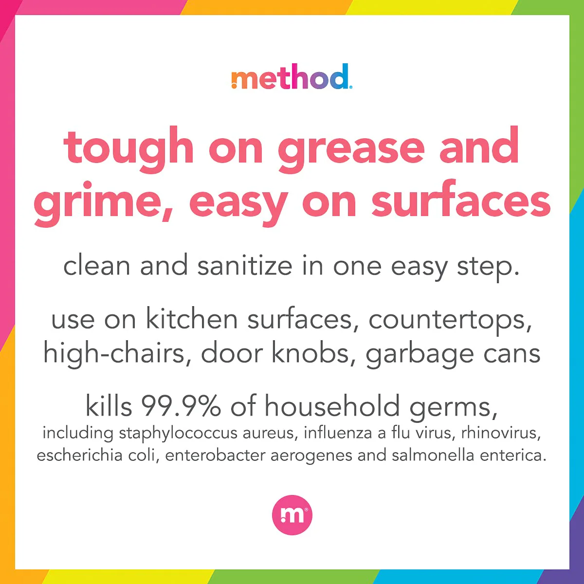 Method Antibacterial All-Purpose Cleaner Spray, Bamboo, Kills 99.9% of Household Germs, 28 Fl Oz (Pack of 4) - Image 4