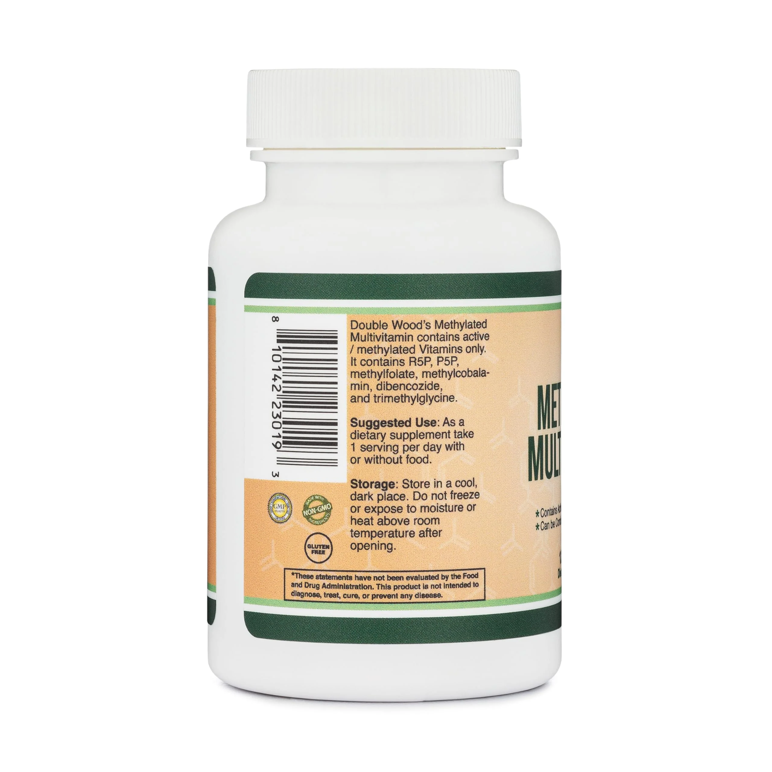 Methylated Multivitamin (Methylated and Activated Vitamins Only - Methylated B Complex with Trimethylglycine (TMG) and Methylfolate)(Non-GMO, Gluten Free MTHFR Supplement) 120 Capsules by Double Wood - Image 3
