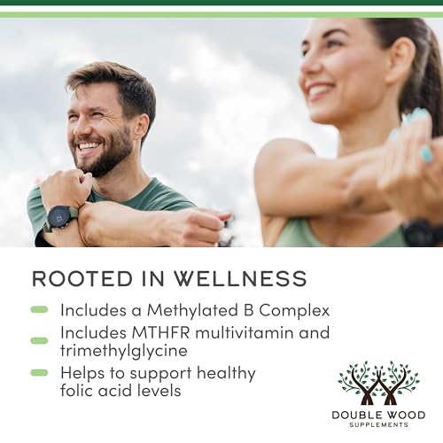 Methylated Multivitamin (Methylated and Activated Vitamins Only - Methylated B Complex with Trimethylglycine (TMG) and Methylfolate)(Non-GMO, Gluten Free MTHFR Supplement) 120 Capsules by Double Wood - Image 5