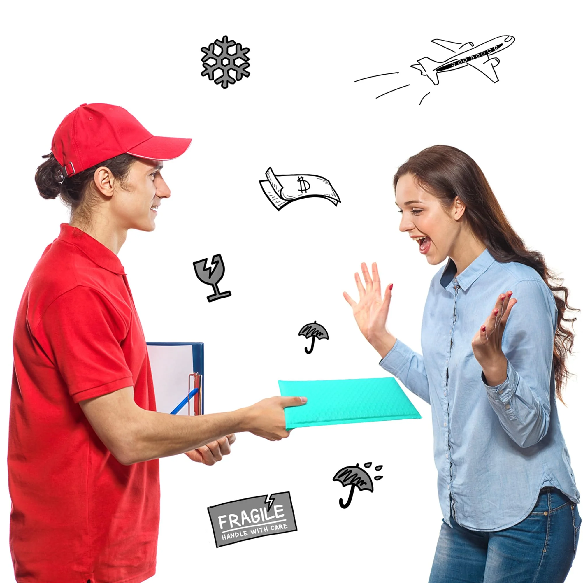 METRONIC Bubble Mailers 8.5 x 11 Inch 40 Pack Teal Waterproof Bubble Mailer Padded Envelopes Cushioning Poly for Christmas Gift, Clothes, Makeup, Books, Small Business Supplies - Image 2