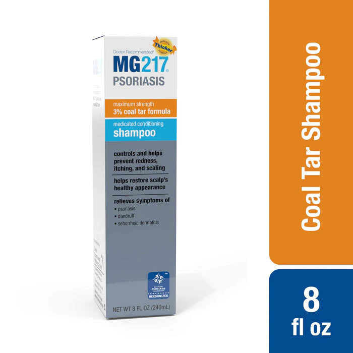 MG217 Psoriasis Medicated Conditioning 3% Coal Tar Shampoo 8 Fl Oz - Image 8
