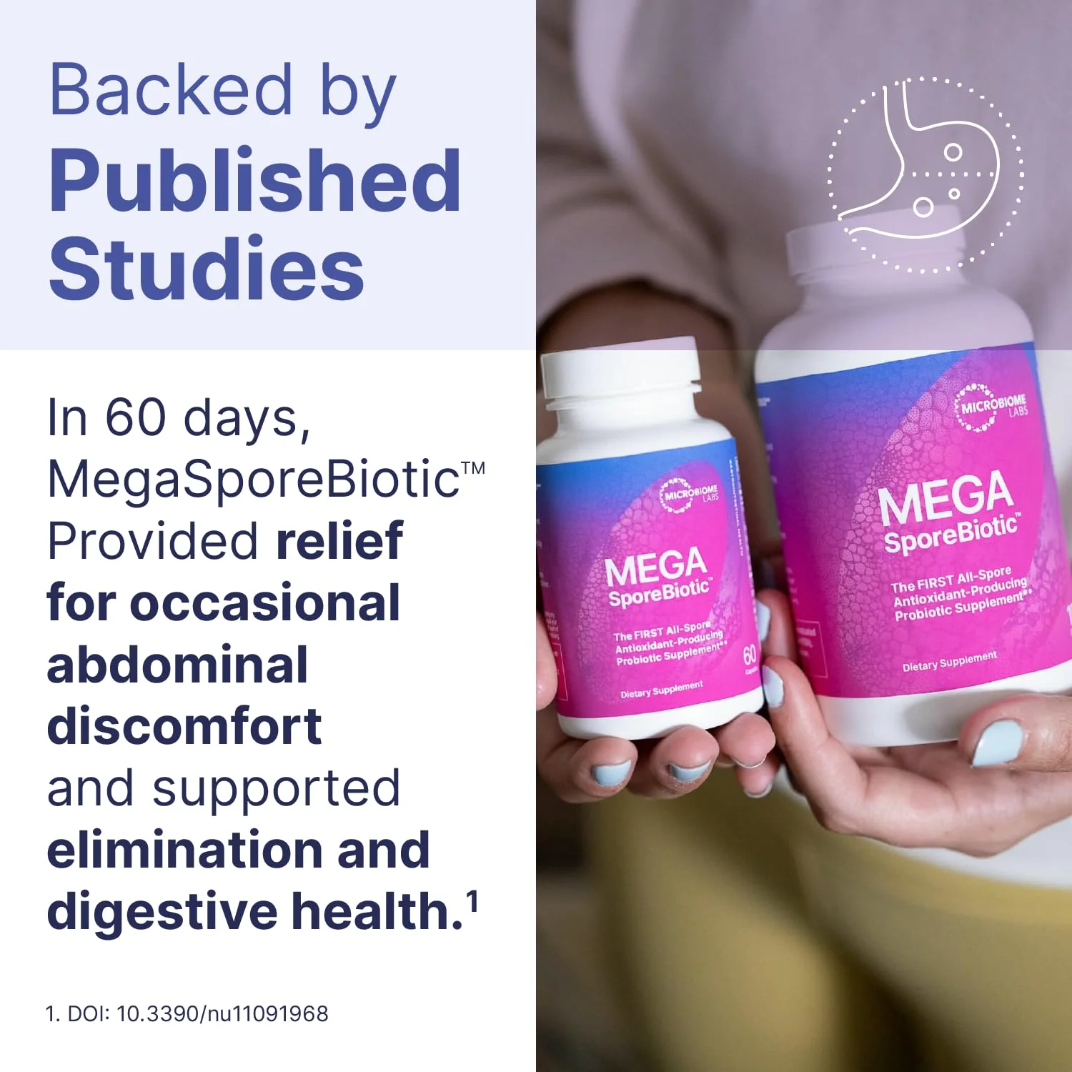 Microbiome Labs MegaSporeBiotic Probiotics for Women & Men - Spore Based Probiotics for Digestive Health - Shelf Stable & Travel-Friendly (180 Capsules) - Image 8