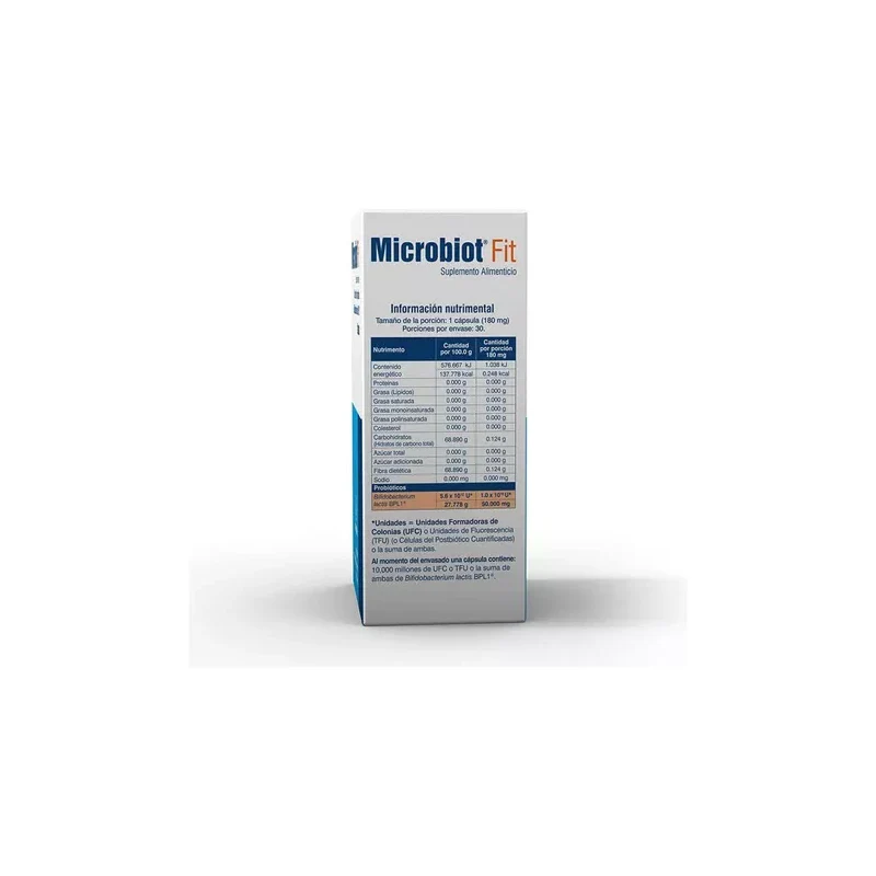 Microbiot Fit 30 Caps, Bifidobacterium Lactis Bpl-1 Sabor Sin sabor - Image 2