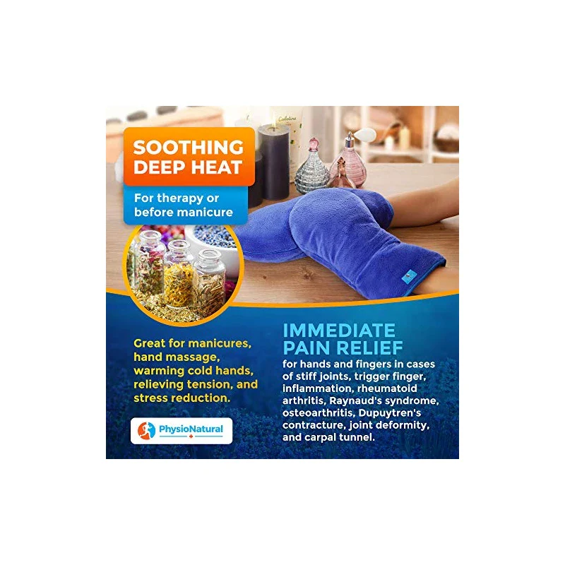 Microwavable Therapy Mittens–Relief for Hands and Fingers in Cases of Stiff Joints, Arthritis, Trigger Finger, Inflammation, Raynaud's, Carpal Tunnel–Heated Hands Mitts Warmers–Scented Gloves - Image 15