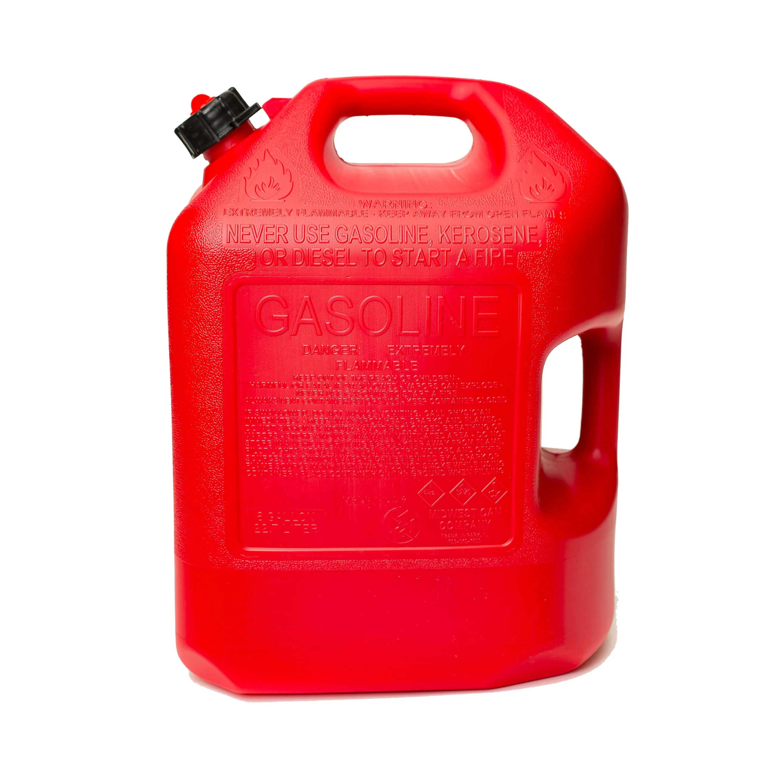Midwest Can 6610 Quick Flow Spout Auto Shut Off Gasoline Can - 6 Gallon - Image 4