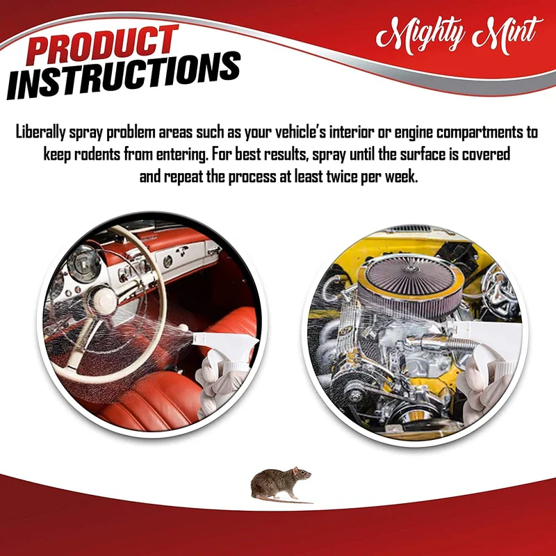 Mighty Mint Rodent Repellent Spray for Vehicle Engines and Interiors - Cars, Trucks, RVs, & Boats - Image 7