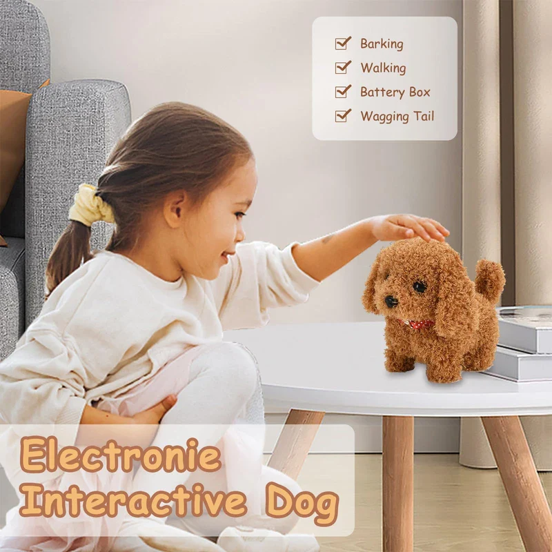 Milow-My Realistic Robot Puppy,Interactive Robot Puppy,Plush Robotic Puppy Ultra Realistic Robot Puppy Robot Puppy That Acts like a Real Puppy Can Walk Bark Shake Head and Tail - Image 3