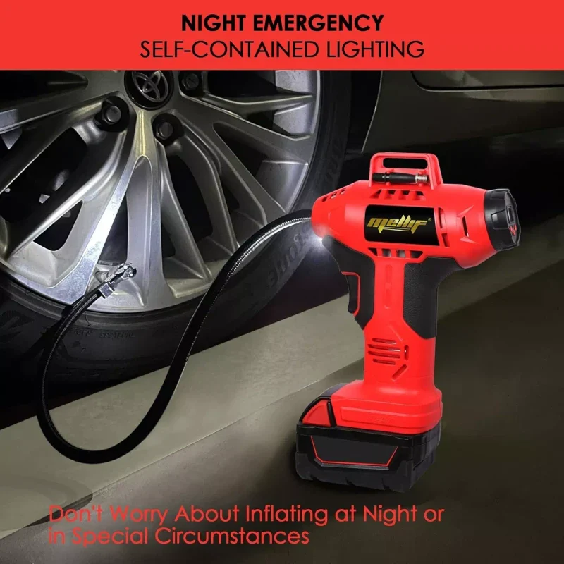 Milwaukee Cordless Tire Inflator Air Compressor for Milwaukee 18V Battery, 160PSI Portable - Image 4