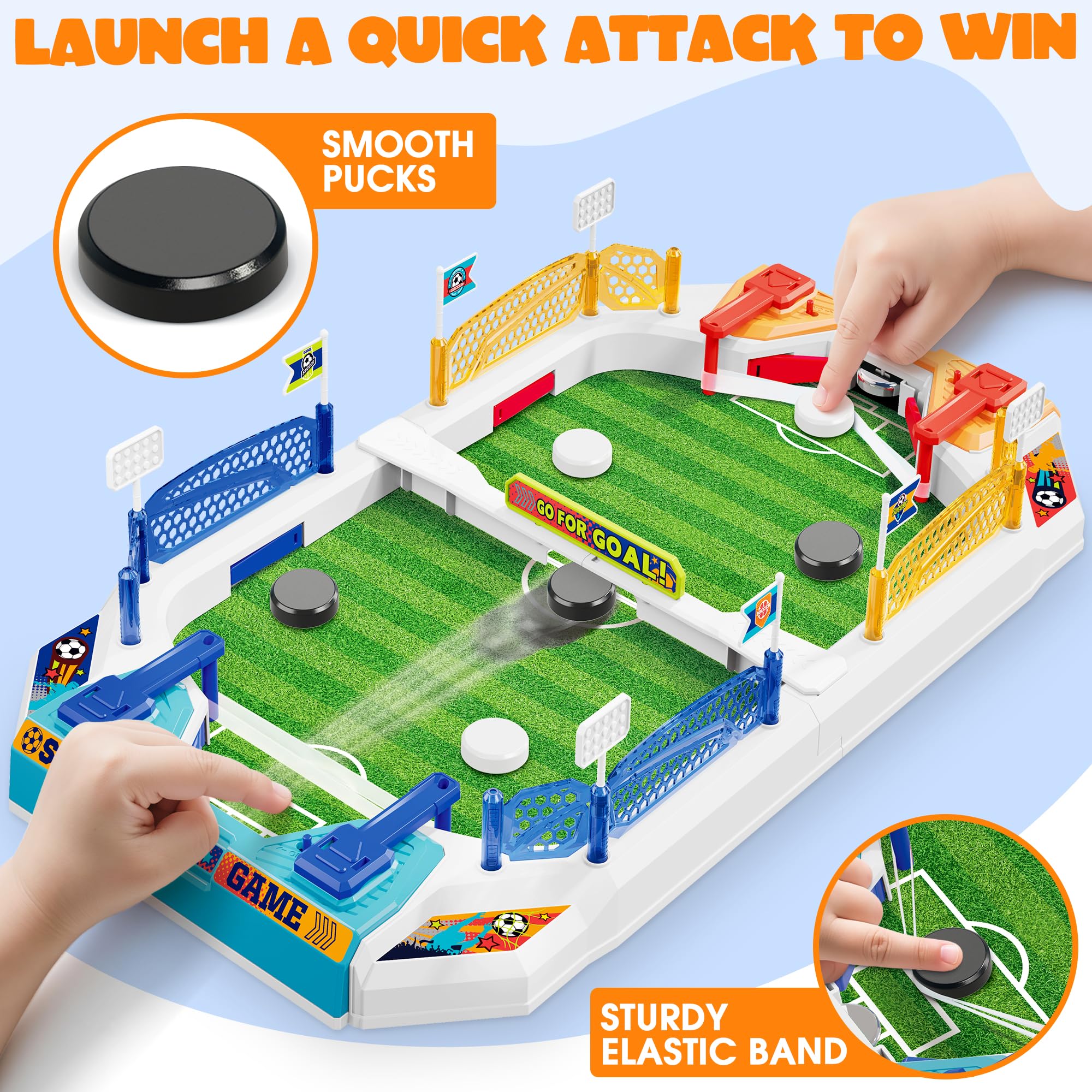 Mini Soccer Board Game for Kids, Birthday Christmas Soccer Gifts for 3 4 5 6 7 8-12 Year Old Boys, Football Table Toys, Pinball Interactive Sports Game for Indoor, Home Party, Family, Playroom, Travel - Image 3
