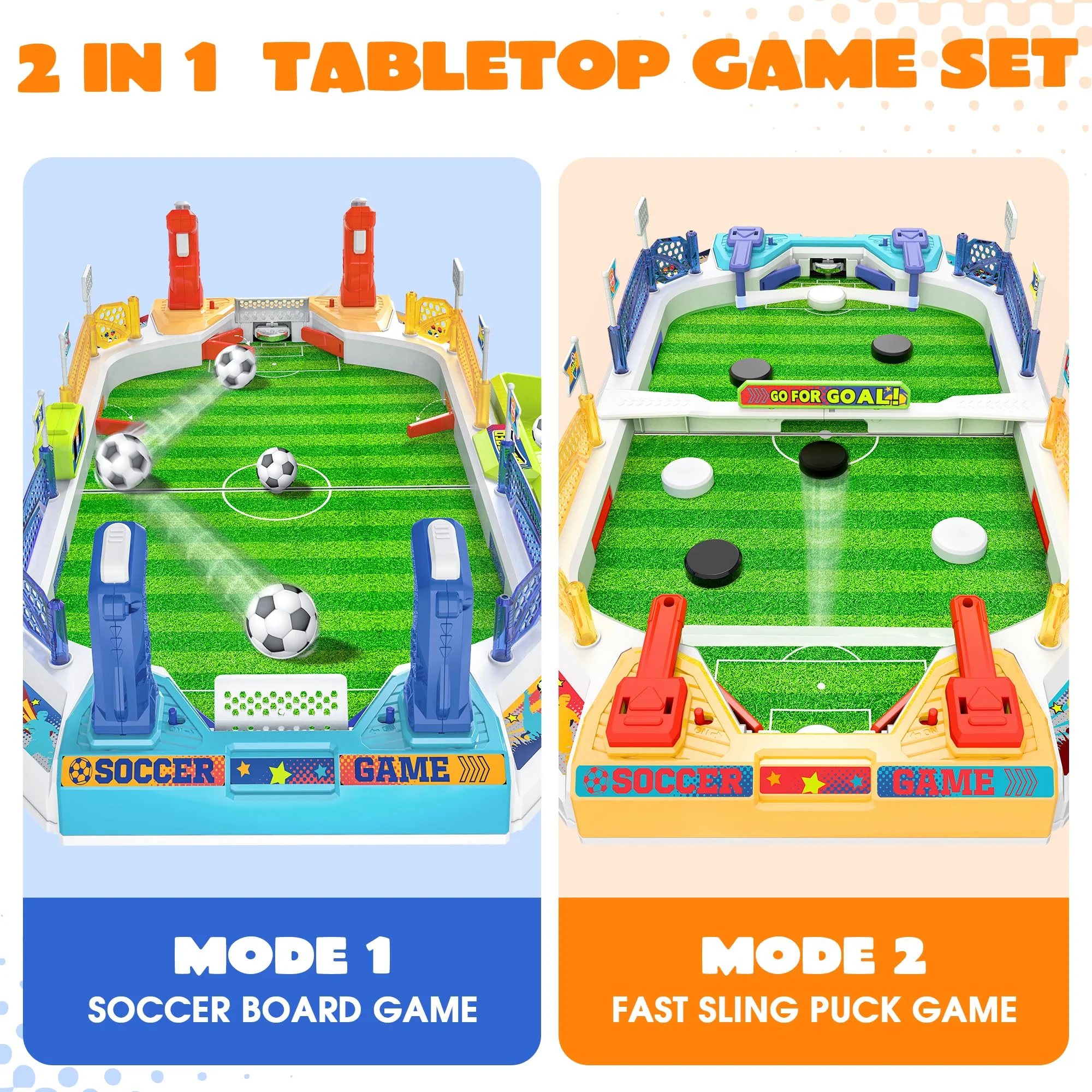 Mini Soccer Board Game for Kids, Birthday Christmas Soccer Gifts for 3 4 5 6 7 8-12 Year Old Boys, Football Table Toys, Pinball Interactive Sports Game for Indoor, Home Party, Family, Playroom, Travel - Image 6