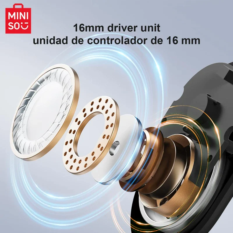 MINISO MS162 Translation Earbuds Real Time OWS Open Ear AI Translator Earbuds Wireless Bluetooth Earphones Support 135 Languages Translator Earbuds Bluetooth Translation for iOS & Android - Image 8