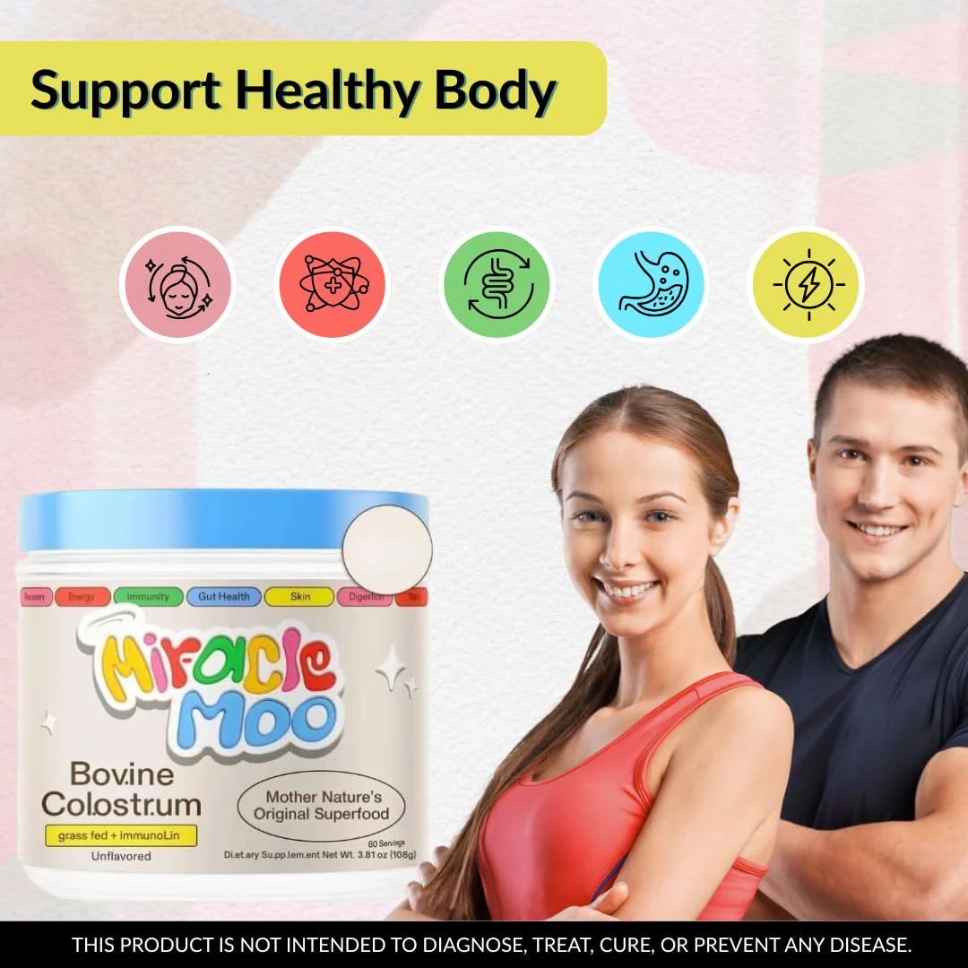 Mir~acle Moo Bo.Vine Col.ostr.um | Immune Support | Unflavored - (Pack 1) - Image 4