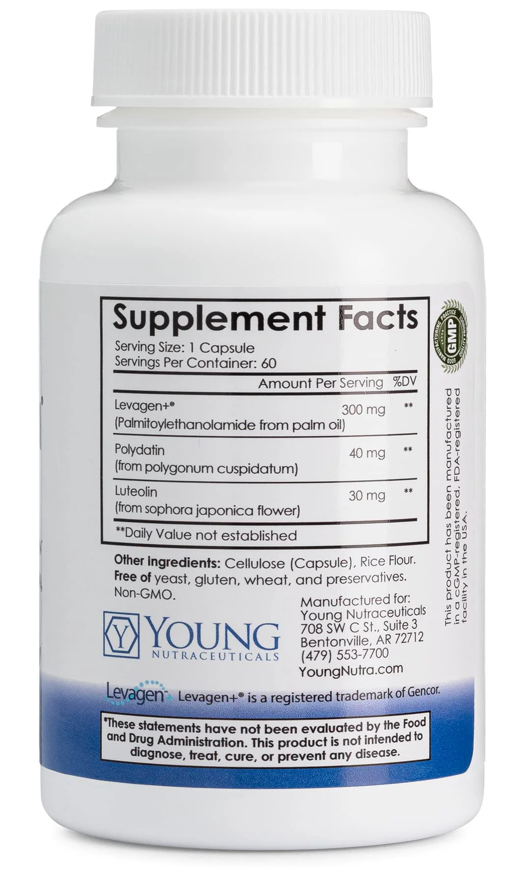 Mirica Advanced - High Absorption Formula, Palmitoylethanolamide (Pea) Luteolin and Polydatin, Nervous System Support Capsule, 60ct - Image 7